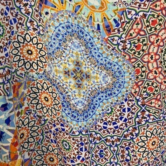 Women's Summer Casual Short‎ Sleeve Tunic Tops Hi Lo Loose Blouse - Picture 3 of 4